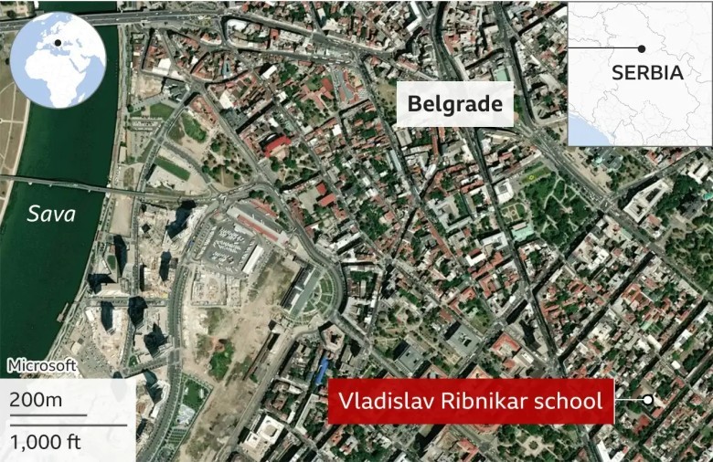 SHOOTİNG AT A SCHOOL İN CENTRAL BELGRADE
