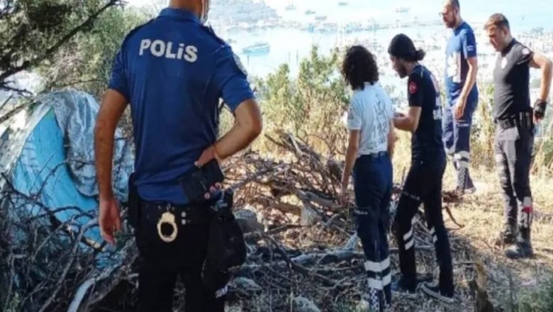 Bodrum'da Ormanda Çadırda Bulunan Cesedin Esrarı Çözülmeye Çalışılıyor