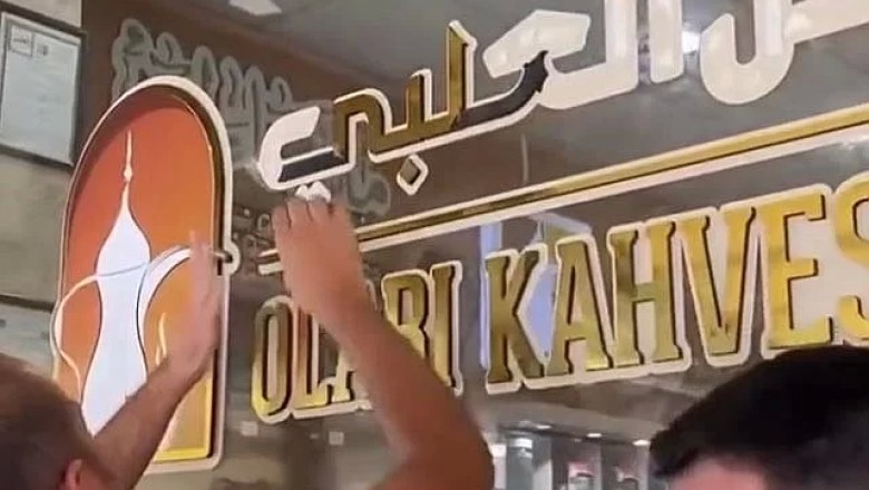 Mezitli'de Yabancı Dilde Tabelalar Kaldırıldı